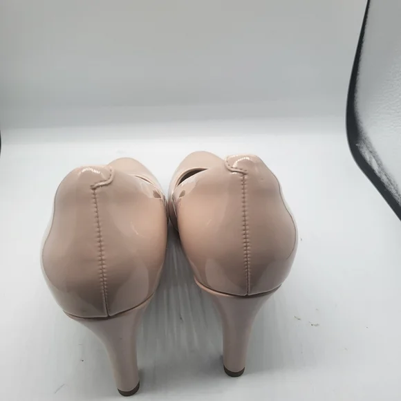 Clark's Collection Champagne Pink Platform Heels Sz.8 - Picture 9 of 12